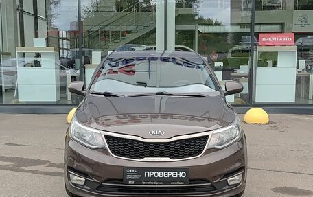 KIA Rio III рестайлинг, 2016 год, 963 000 рублей, 2 фотография