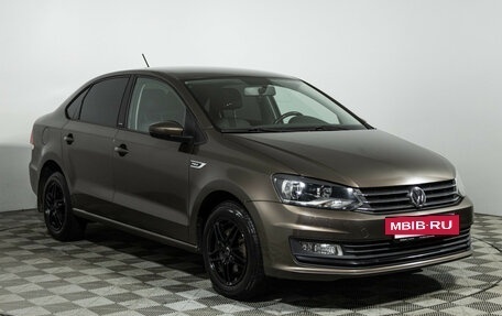 Volkswagen Polo VI (EU Market), 2016 год, 999 585 рублей, 3 фотография