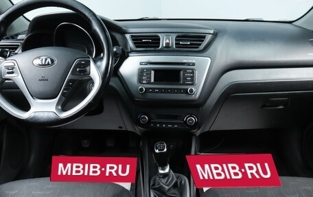 KIA Rio III рестайлинг, 2015 год, 1 009 000 рублей, 10 фотография