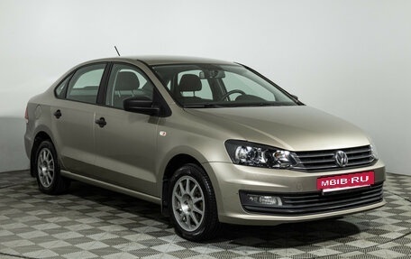 Volkswagen Polo VI (EU Market), 2017 год, 1 149 700 рублей, 3 фотография