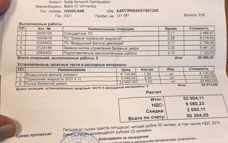 BMW X7, 2021 год, 7 500 000 рублей, 17 фотография
