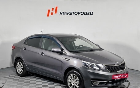 KIA Rio III рестайлинг, 2016 год, 849 000 рублей, 3 фотография